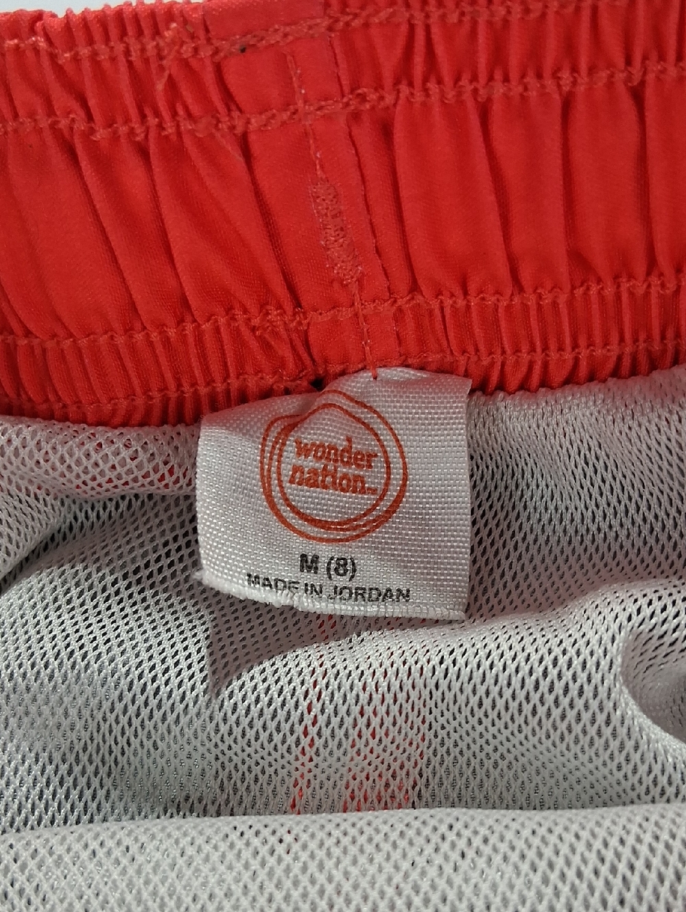 Boys Wonder Nation Swimming Trunks Size Medium (8) Sunset Palm - Red/Orange - Picture 2 of 10
